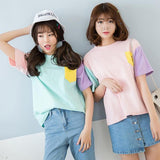 Pastel Patches Color Block Tee