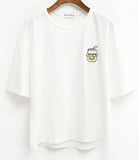 Embroidered Banana Milk Tee