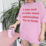 Wise Pink Tee