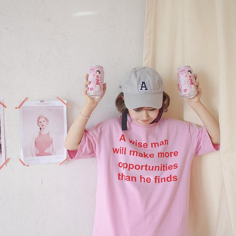 Wise Pink Tee