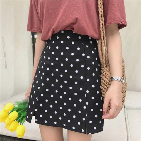 Polka Dot Basic Skirt