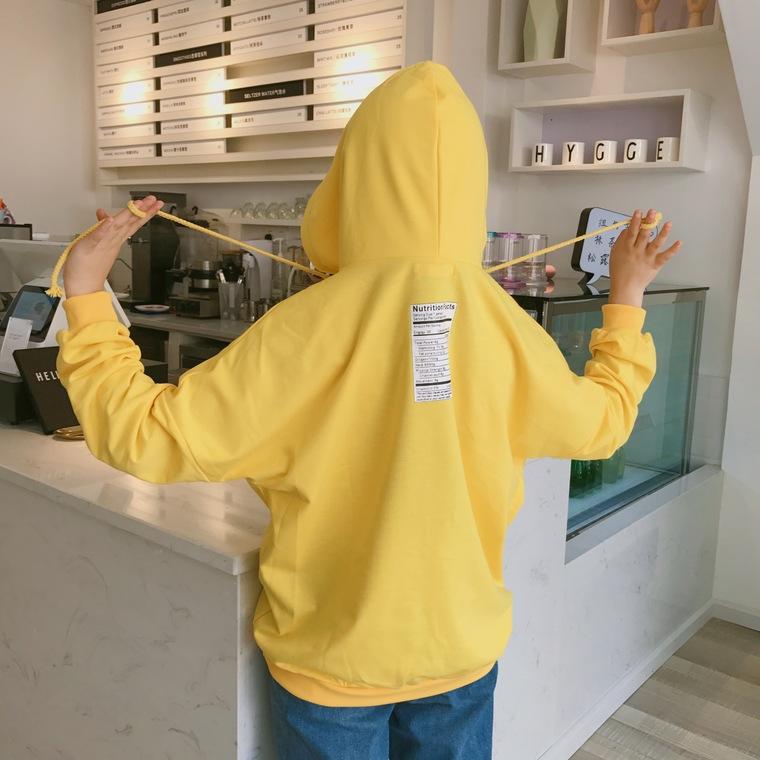 Aesthetic yellow outlet hoodie