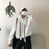 Statement Ribbon Hoodie