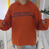 Never Trust Statement Hoodie