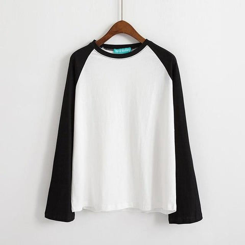 Two Tone Basic Longsleeve Tee