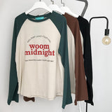 Two Color Basic Long Sleeves Tee