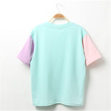 Pastel Patches Color Block Tee