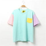 Pastel Patches Color Block Tee