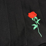 Embroidered Rose Skirt