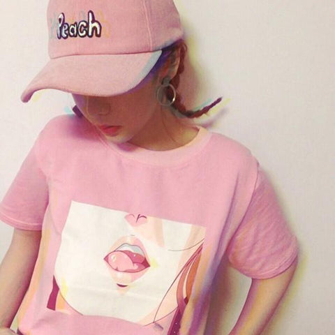 Pink Retro Tee